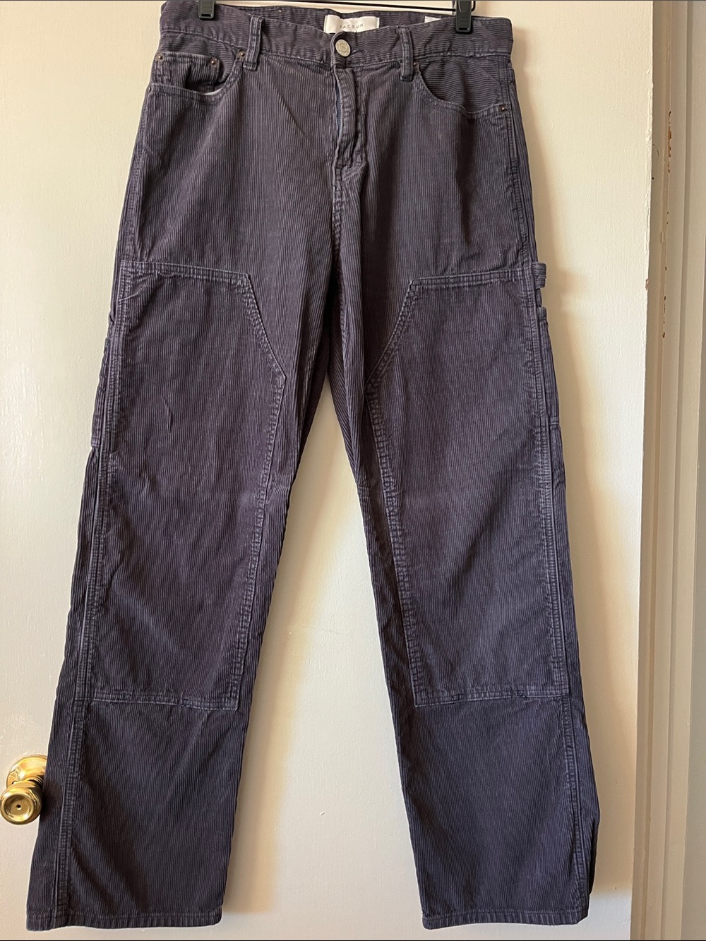 PACSUN Utility Cords in Charcoal Gray